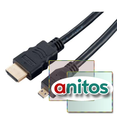 PERFEO  HDMI A  - HDMI D (micro HDMI) , ver.1.4,  2 . (H1102)