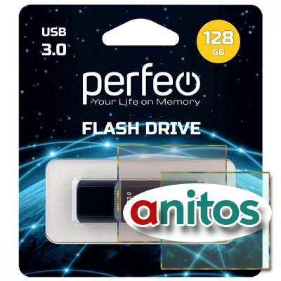 -  Perfeo USB 3.0 128GB C12 Black