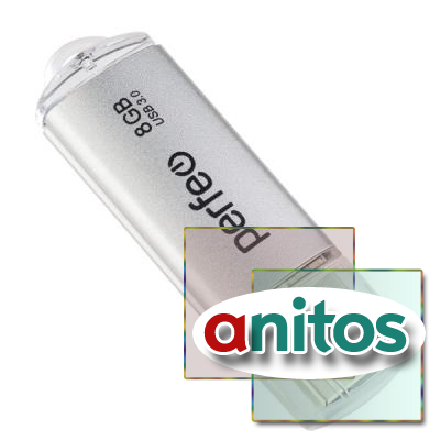 -  Perfeo USB 3.0 64GB C14 Silver metal series