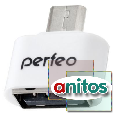 Perfeo USB adapter with OTG (PF-VI-O003 White) 