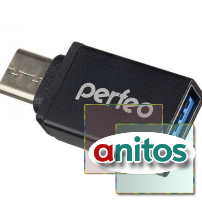 Perfeo USB adapter with Type-C (PF-VI-O006 Black) 