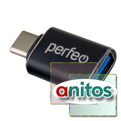 Perfeo adapter USB  Type-C c OTG, 3.0 (PF-VI-O009 Black) 