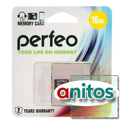 Perfeo microSD 16GB High-Capacity (Class 10) w/o Adapter