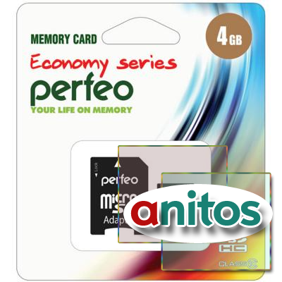 Perfeo microSD 4GB High-Capacity (Class 10) economy series