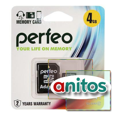Perfeo microSD 4GB High-Capacity (Class 10)