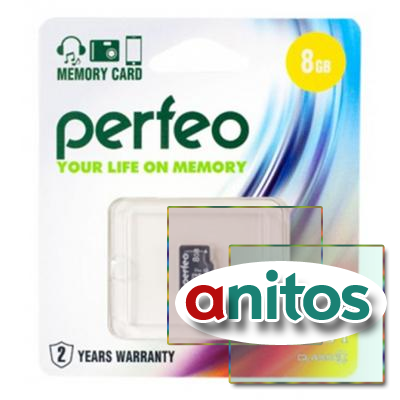 Perfeo microSD 8GB High-Capacity (Class 10) w/o Adapter