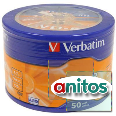 VERBATIM DVD-R 4,7GB 16x Shrink/50 Azo