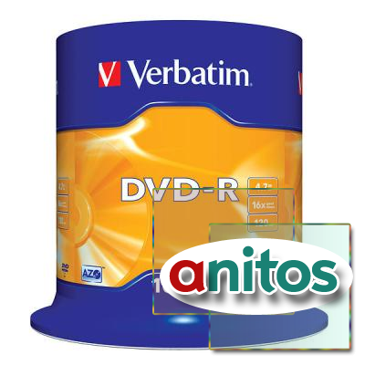 VERBATIM DVD-R 4,7 GB 16x CB/100