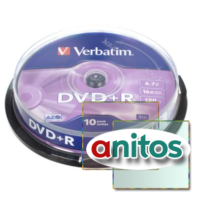 VERBATIM DVD+R 4,7 GB 16x CB 10