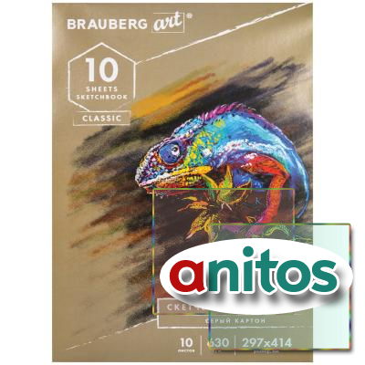   ,    630 /2, 297x414 , 10 ., BRAUBERG ART CLASSIC, 105917