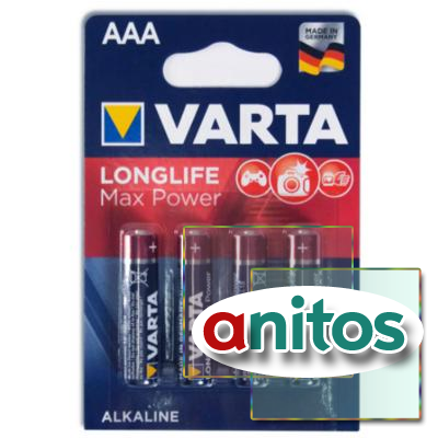  VARTA LR03/4BL LONGLIFE MAX POWER 4703