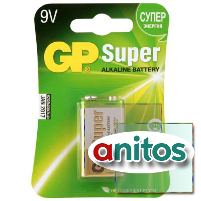   GP Super 6LR61/ 9V/1604A . /1 GP1604A-5CR1