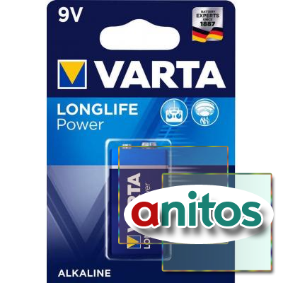   VARTA 6LR61/1BL LONGLIFE POWER 4922