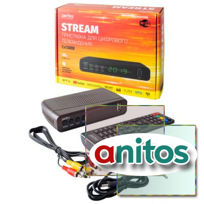  - PERFEO PF_A4351 STREAM DVB-T2/C  .TV, Wi-Fi, IPTV, HDMI, 2 USB, DolbyDigital,  