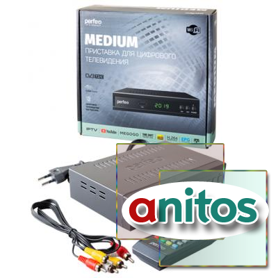  - PERFEO PF_A4487 MEDIUM DVB-T2/C  .TV, Wi-Fi, IPTV, HDMI, 2 USB, DolbyDigital,  