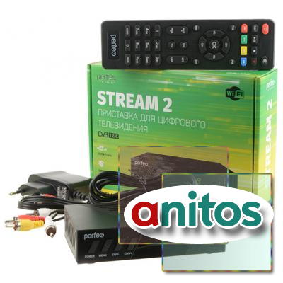  - PERFEO PF_A4488 STREAM 2 DVB-T2/C  .TV, Wi-Fi, IPTV, HDMI, 2 USB, DolbyDigital,  