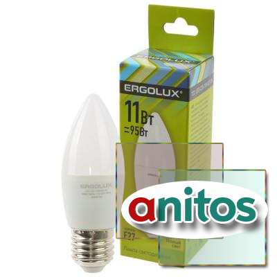   ERGOLUX LED-C35-11W-E27-3K 11 E27 3000K BL1
