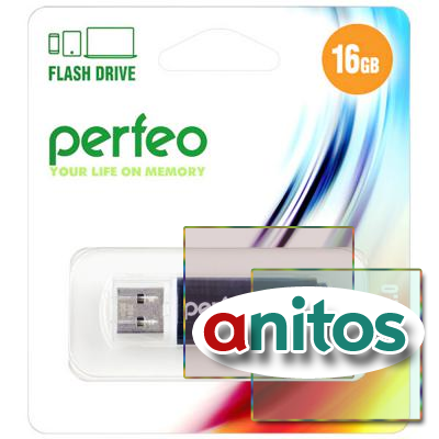 - Perfeo USB 16GB C13 Black