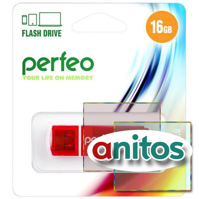 - Perfeo USB 16GB C13 Red