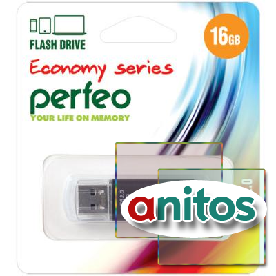 - Perfeo USB 16GB E01 Black economy series