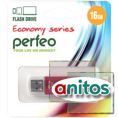 - Perfeo USB 16GB E01 Red economy series