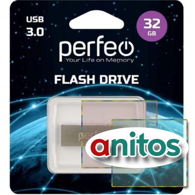 -     Perfeo USB 3.0 32GB M08 Metal Series