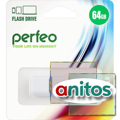 - Perfeo USB 3.0 64GB C12 White