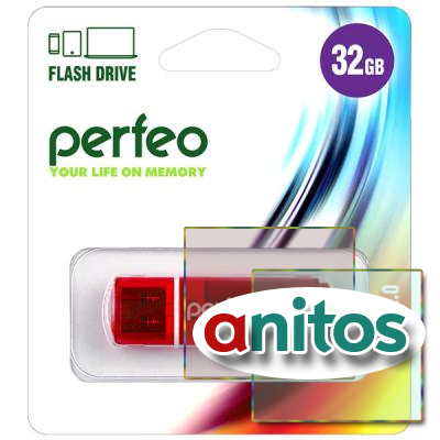 - Perfeo USB 32GB C13 Red
