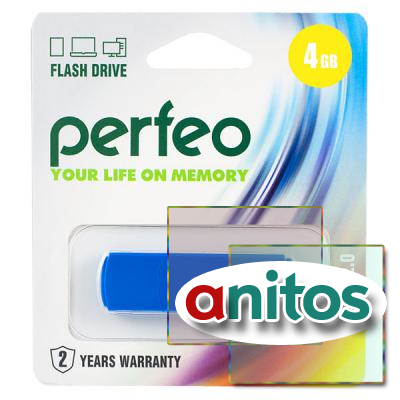 - Perfeo USB 4GB C05 Blue