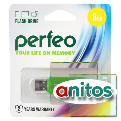 - Perfeo USB 8GB C03 Green