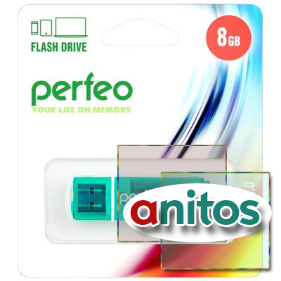 - Perfeo USB 8GB C13 Green