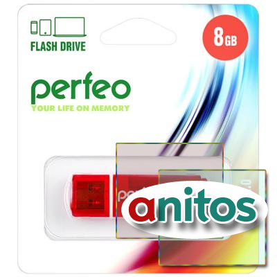 - Perfeo USB 8GB C13 Red