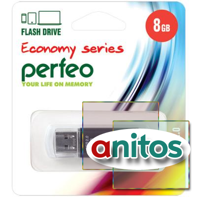 - Perfeo USB 8GB E01 Black economy series