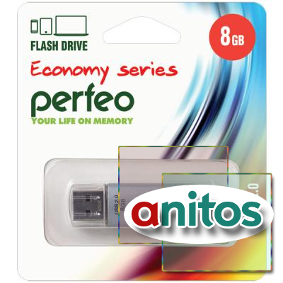 - Perfeo USB 8GB E01 Silver economy series