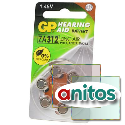   GP Hearing Aid ZA312F-D6 ZA312 BL6