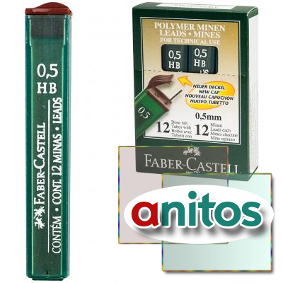   FABER-CASTELL,  12 ., HB, 0,5 , 521500