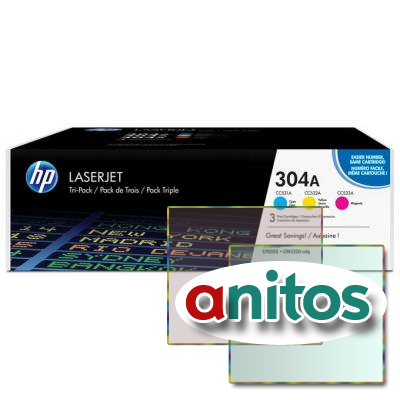   HP 304A CF372AM CMY  CLJ CP2025/CM2320 (3)