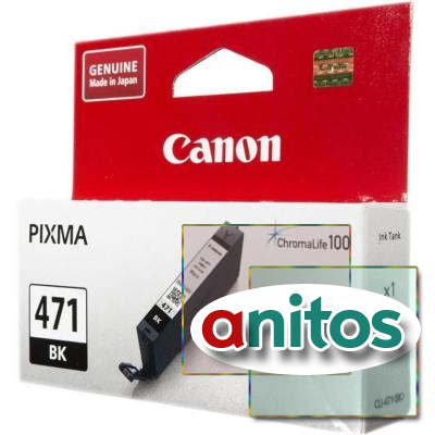   Canon CLI-471 BK (0400C001) .  PIXMA MG5740/6840/7