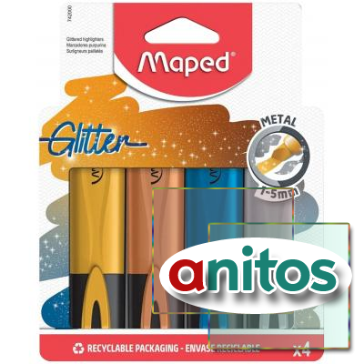     MAPED FLUO PEP'S Glitter 4 ., ,  1-5 , 742000