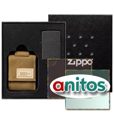  ZIPPO:   Black Crackle    ,   