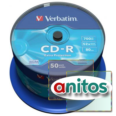   Verbatim CD-R 700Mb 52x Cake/50 43351 Extra Protect