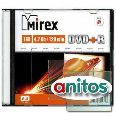   Mirex DVD+R 4,7  16x slim case (UL130013A1S)
