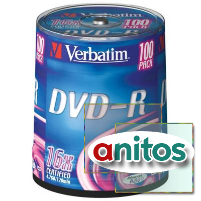   Verbatim DVD-R 4,7GB 16 CB/100 43549