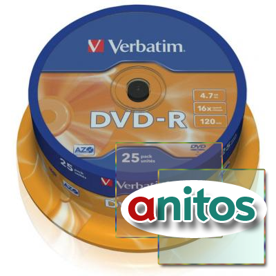   Verbatim DVD-R 4,7Gb 16 Cake/25 43522