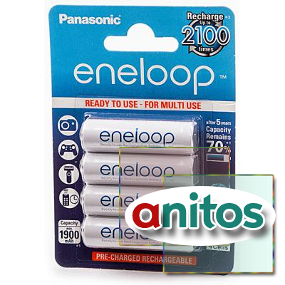   Panasonic eneloop BK-3MCCE/4BE 1900mAh AA BL4