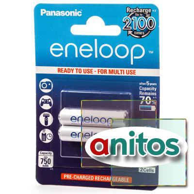   Panasonic eneloop BK-4MCCE/2BE 750mAh AAA BL2