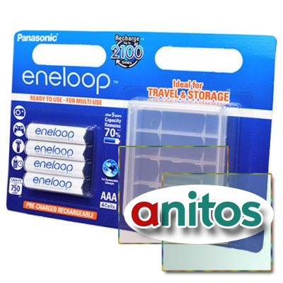   Panasonic eneloop BK-4MCCEC4BE 750mAh AAA + BL4