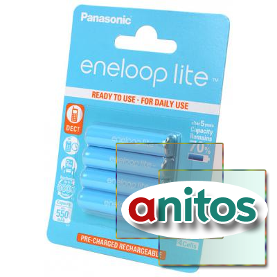   Panasonic eneloop lite BK-4LCCE/4BE 550mAh AAA BL4