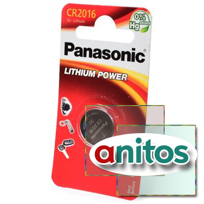    Panasonic Lithium Power CR-2016EL/1B CR2016 BL1 NEW