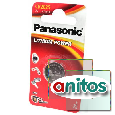    Panasonic Lithium Power CR-2025EL/1B CR2025 BL1